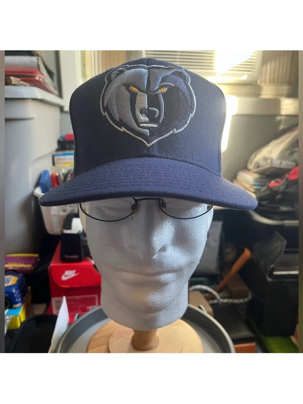 Retro Memphis Grizzlies NBA Blue adidas Snapback Hat Vancouver Grizzlies Cap